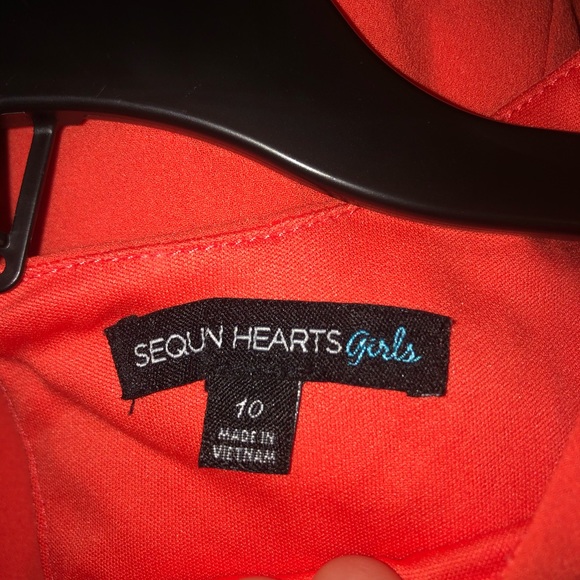 Orange and white dress - Picture 4 of 4